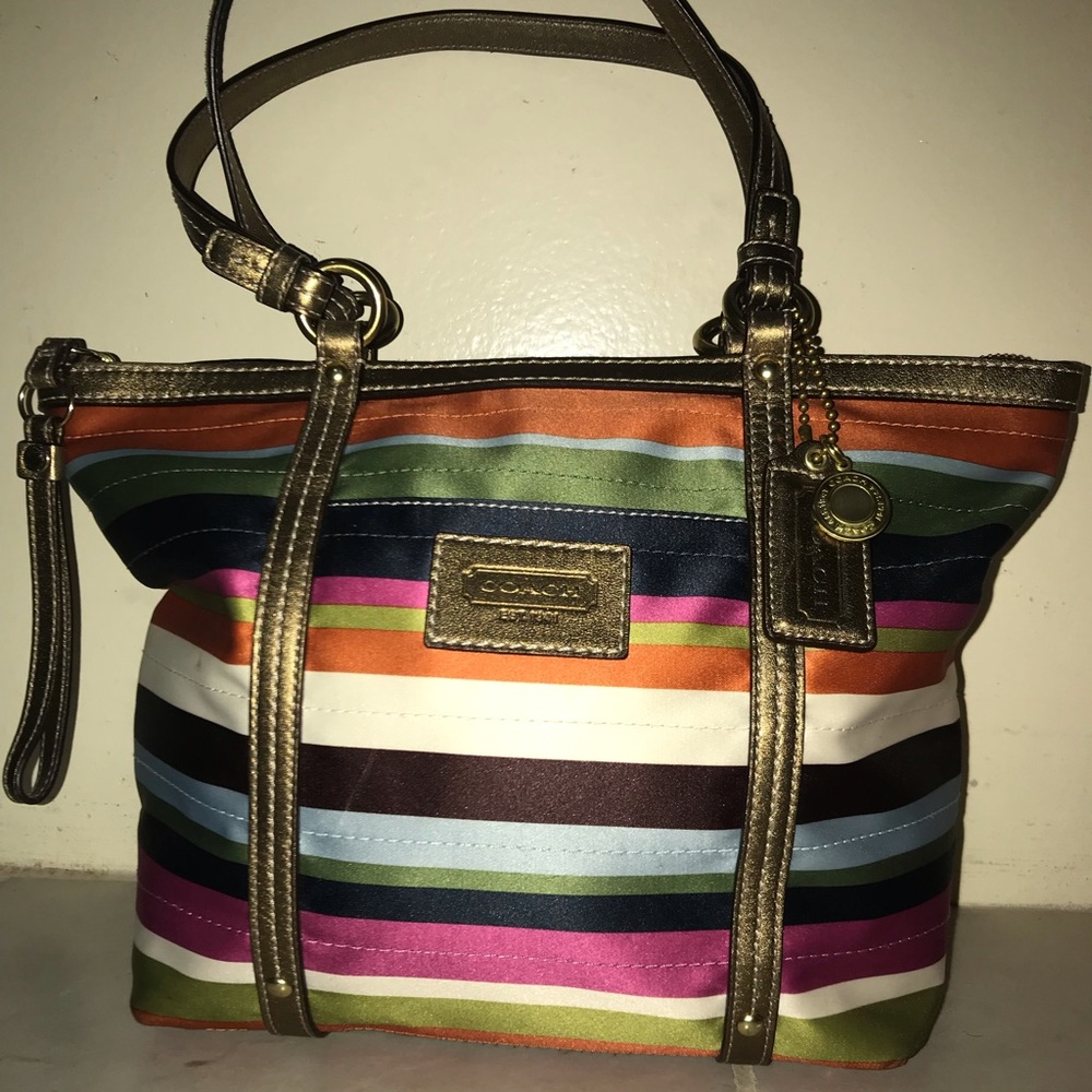 Coach Legacy Varsity Stripe Bag
